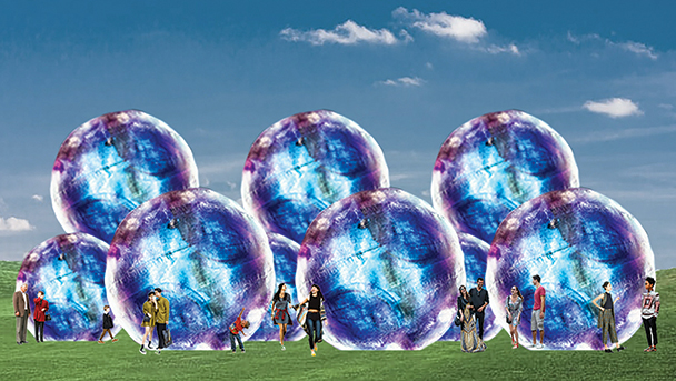 Evanescent art installation
